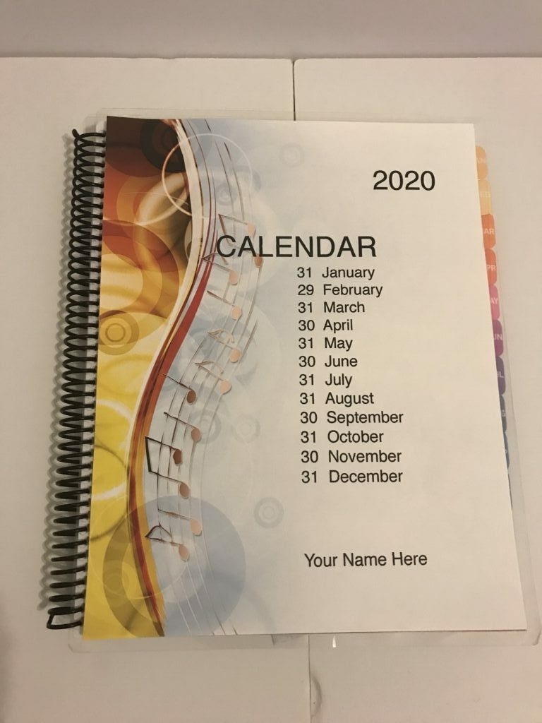 Monthly Calendar Planner: Rock N Roll – N2 Paper