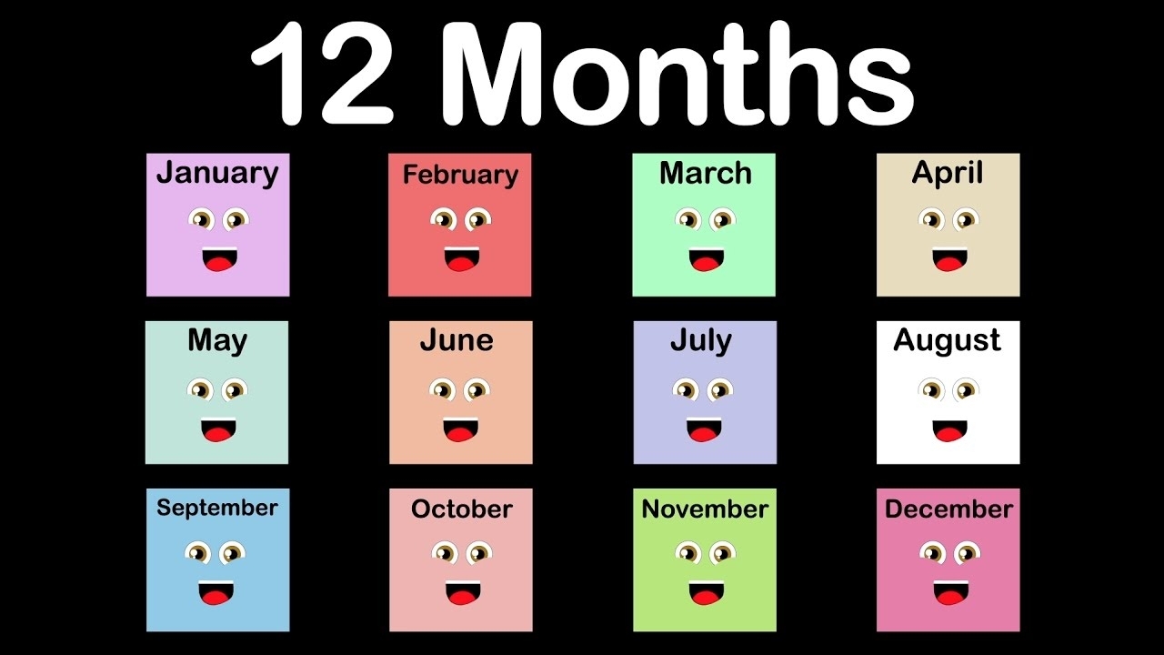 Months Of The Year Song/12 Months Of The Year Song/calendar Song