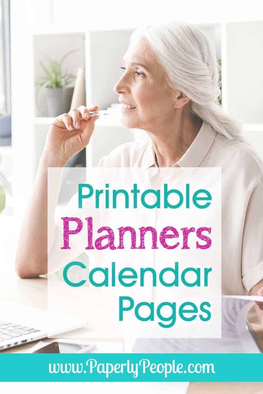 Printable Planner Calendar System For Staples Arc System Or