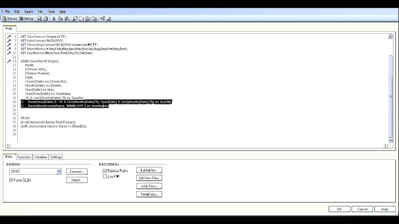 Qlikview Add Dates Year-Qtr And Year-Month To Your Scriptrfb 36