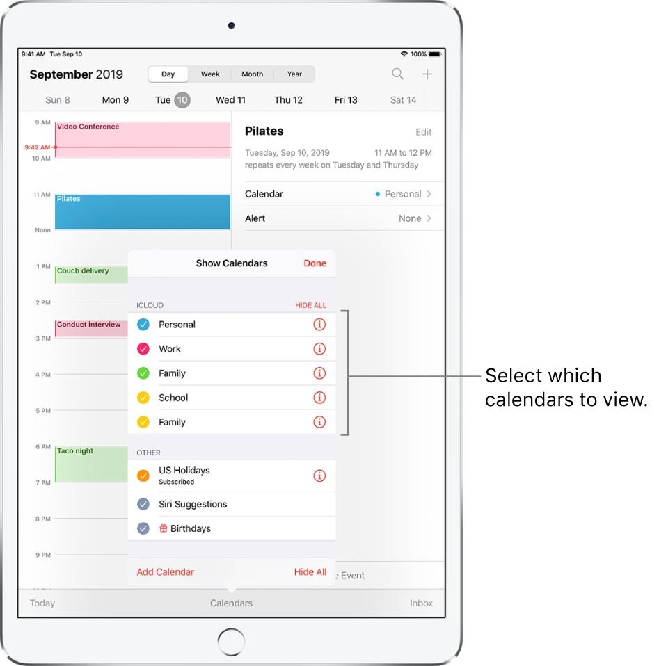 Set Up Multiple Calendars On Ipad - Apple Support