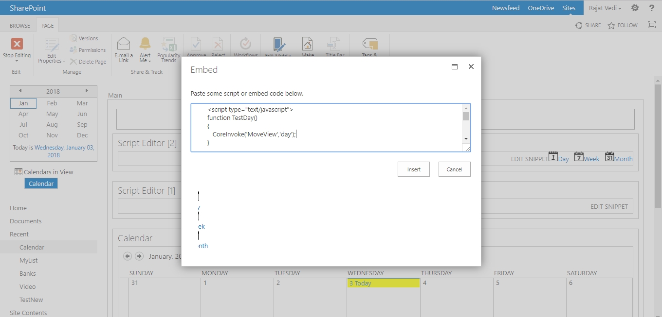 Show Month, Day And Week View In Sharepoint 2013 Calendar