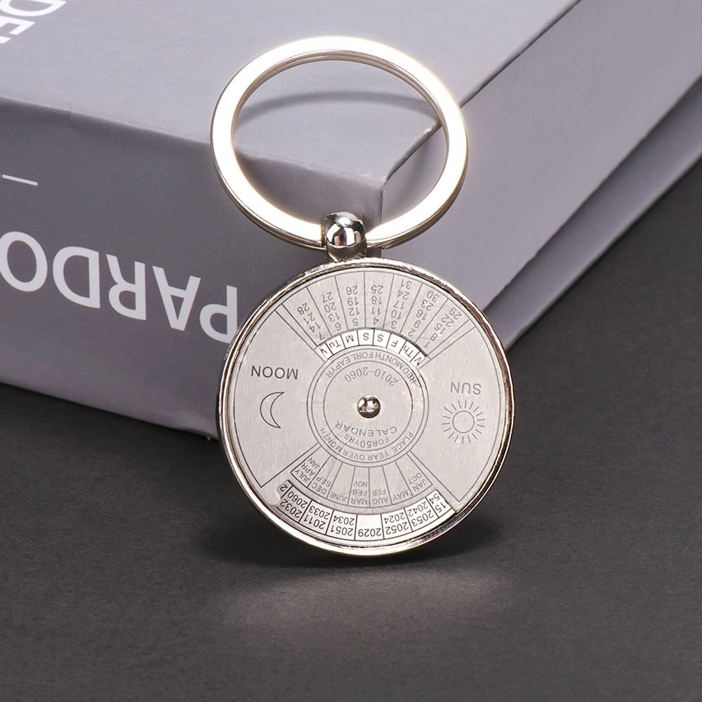 Us $0.9 20% Off|50 Years Perpetual Calendar Keyring Unique Compass Metal  Key Chain Gift Camping &amp; Hiking Tool Safety &amp; Survival Multi Tool|Key  Chains|