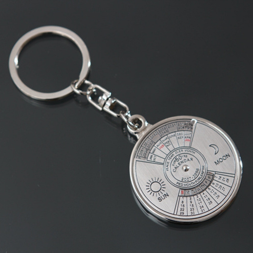 Us $1.97 31% Off|50 Year Calendar Key Chain Mini Metal Ring Compass Keyring  Keyfob Hiking Camping Outdoor Sports Survival Tools|Ring Swimwear|Chain