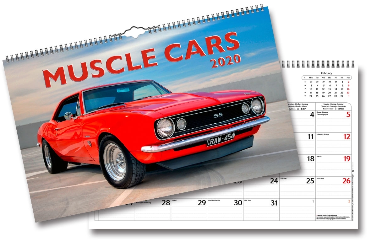 Wall Calendar Muscle Cars 2020