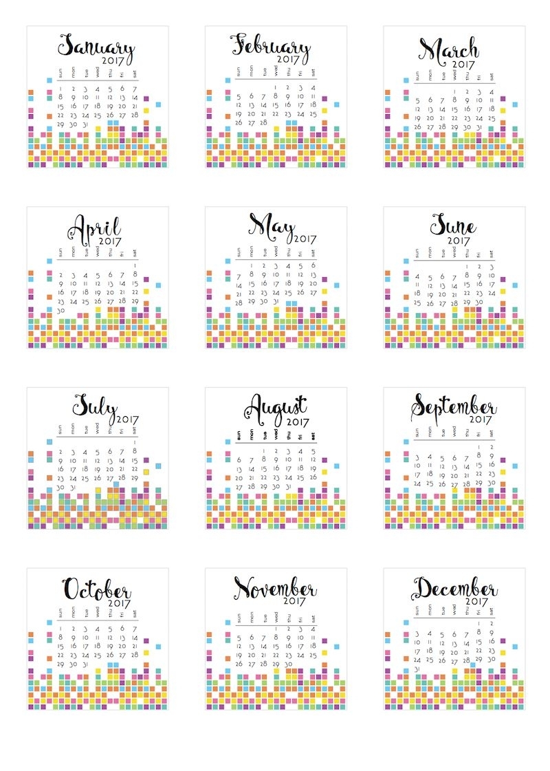 2017 Tear-Off Calendars | Calendar Printables, Free