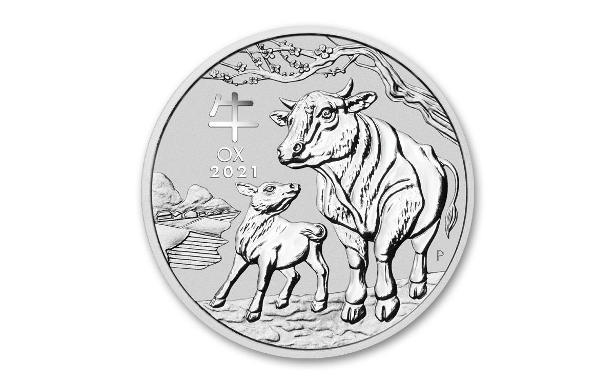 2021 Australia 50₵ 1/2-Oz Silver Lunar Year Of The Ox Bu | Govmint