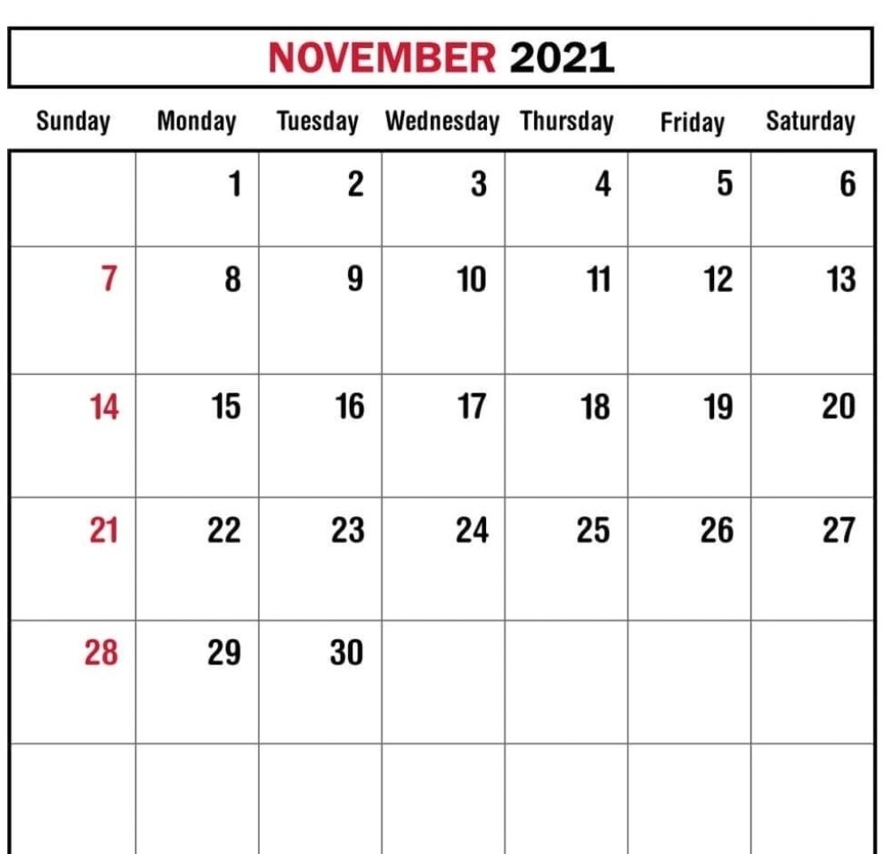 2021 Calendar Printable | January 2021 - December 2021