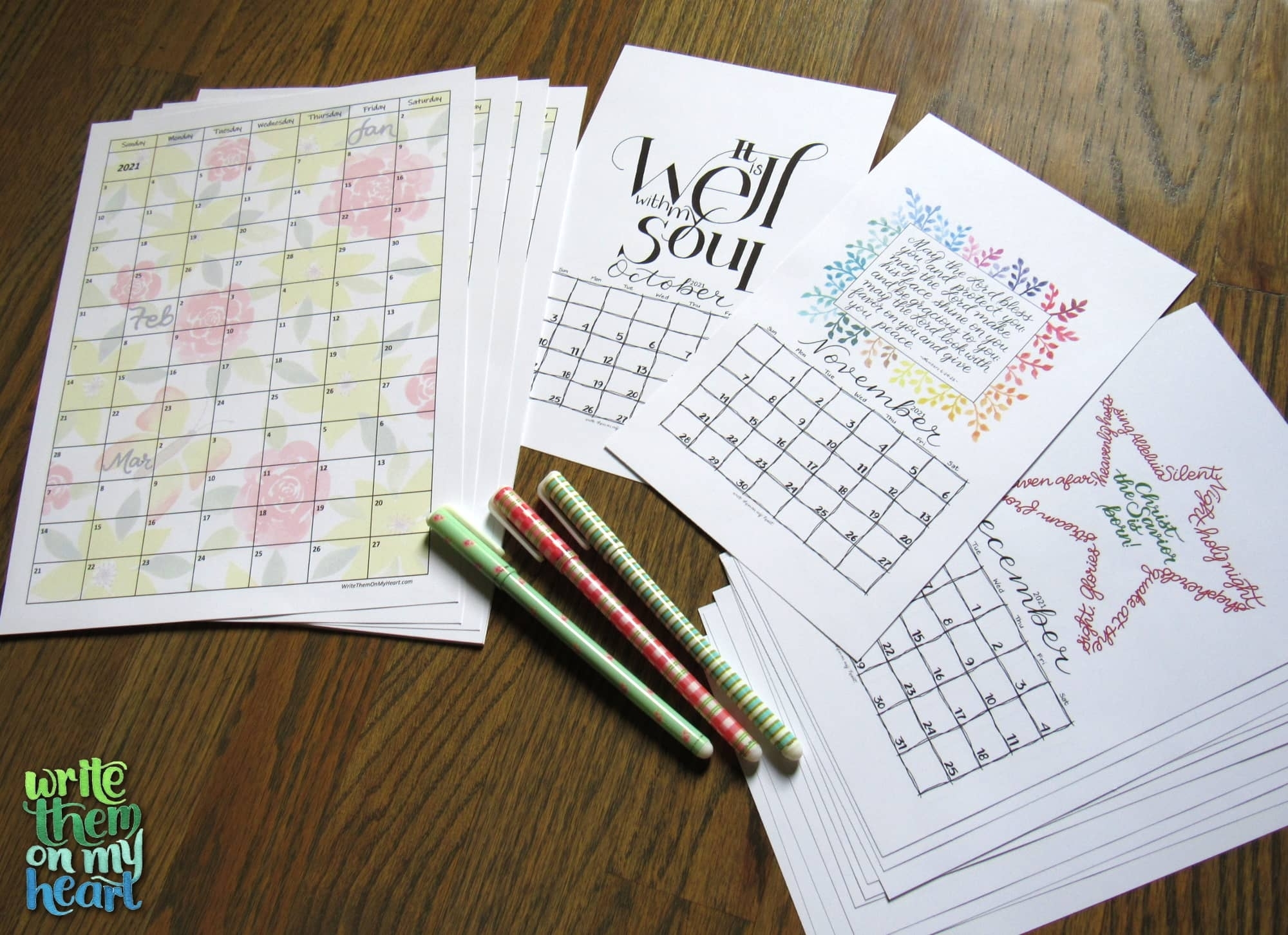 calendar write on 2021 month calendar printable