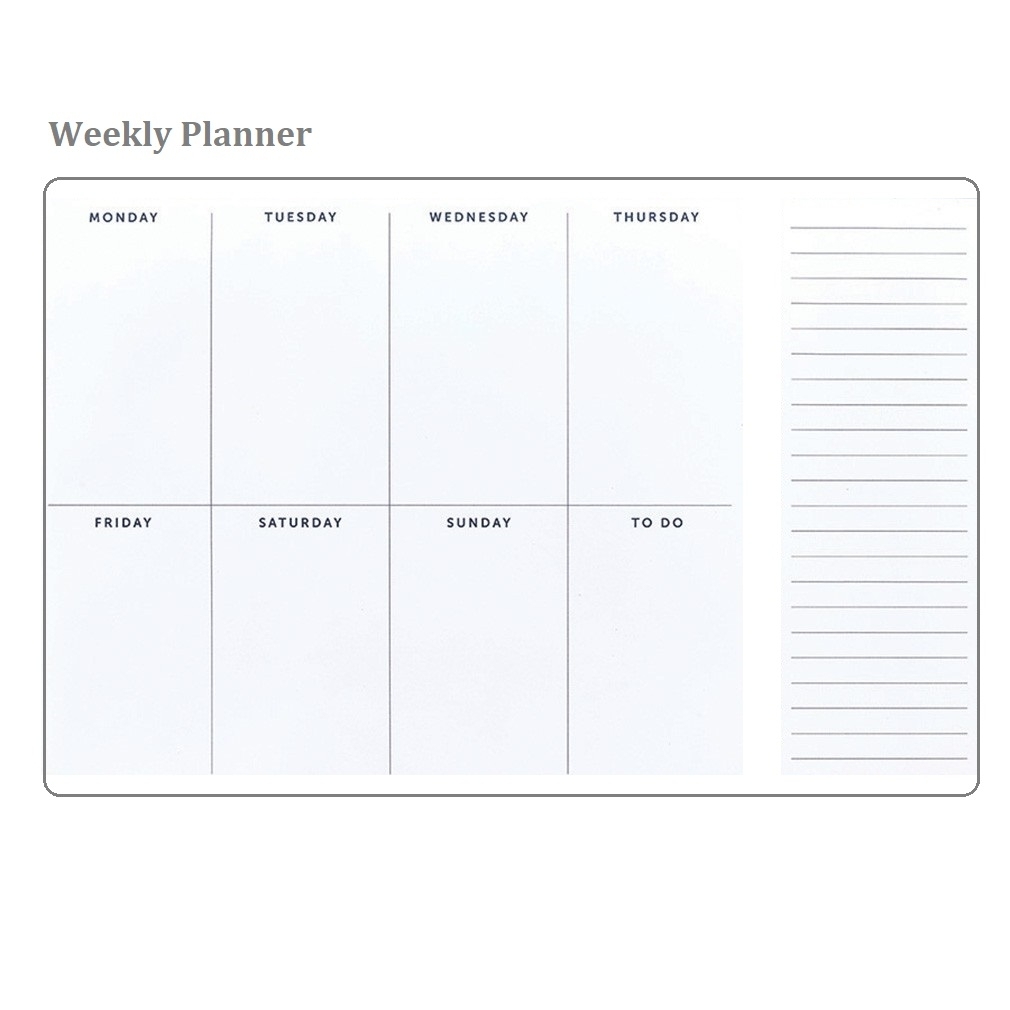 5 Free Printable Weekly Planner Templates » Calendarkart