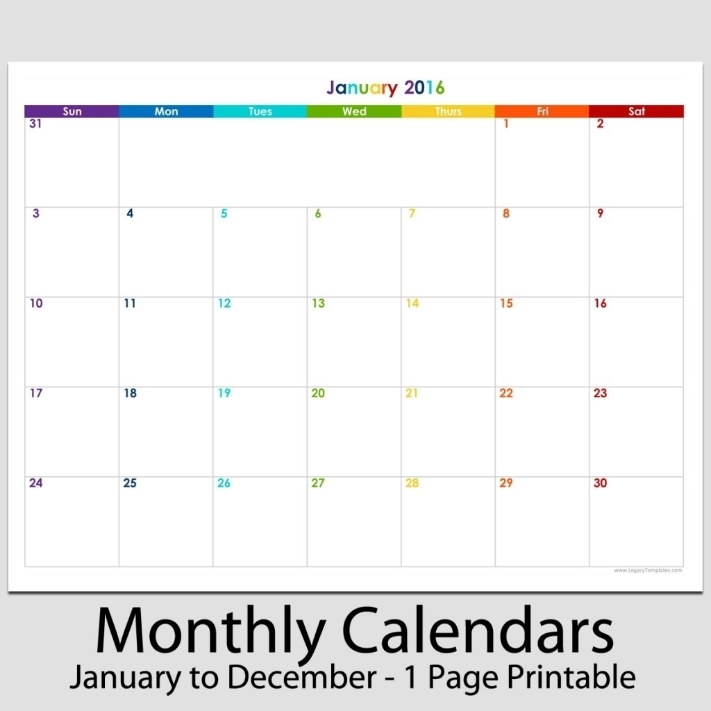 8.5 X 11 Calendar Template - Calendar Inspiration Design