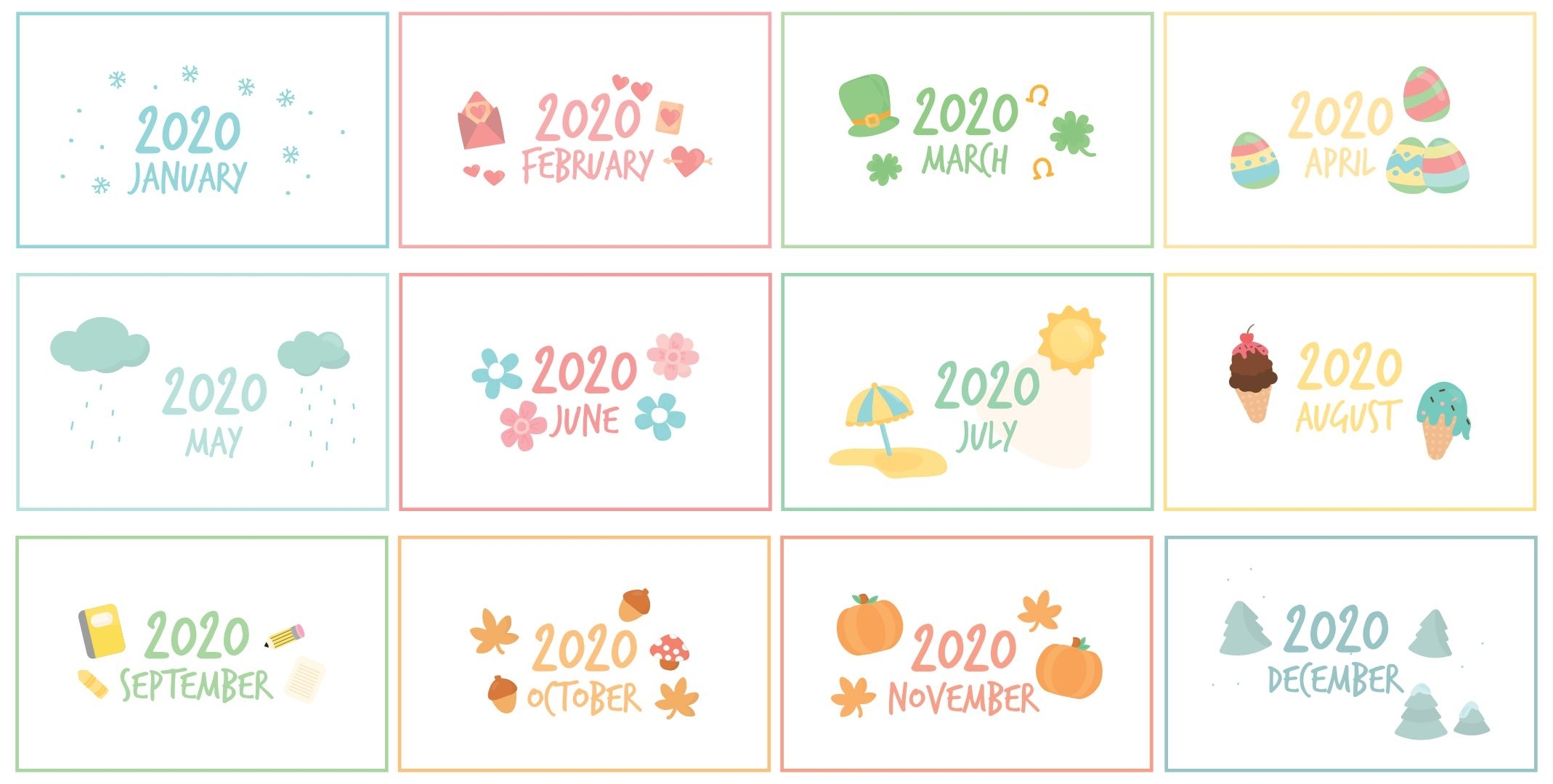 8 Best Printable Calendar Month Labels - Printablee