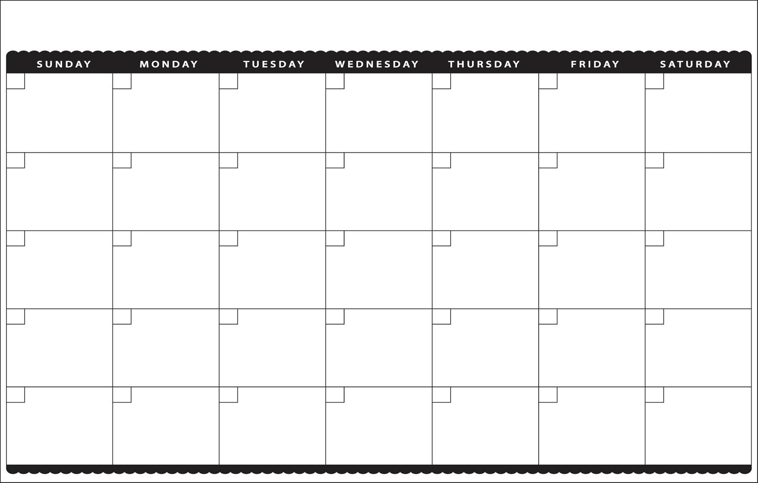 Awesome Month At A Glance Calendar Printable | Free