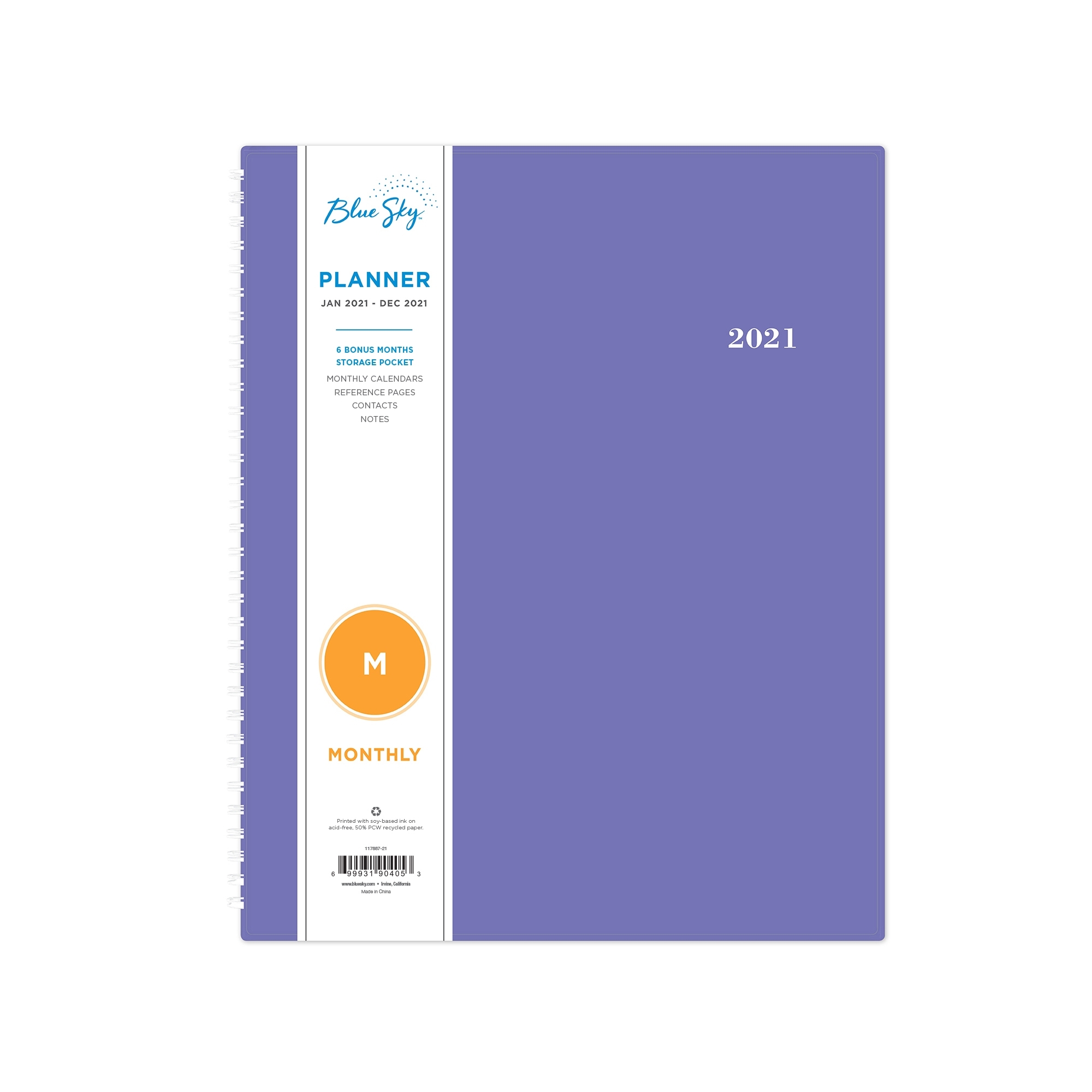 Blue Sky 2021 8.5&quot; X 11&quot; Monthly Planner, Reflections - Walmart