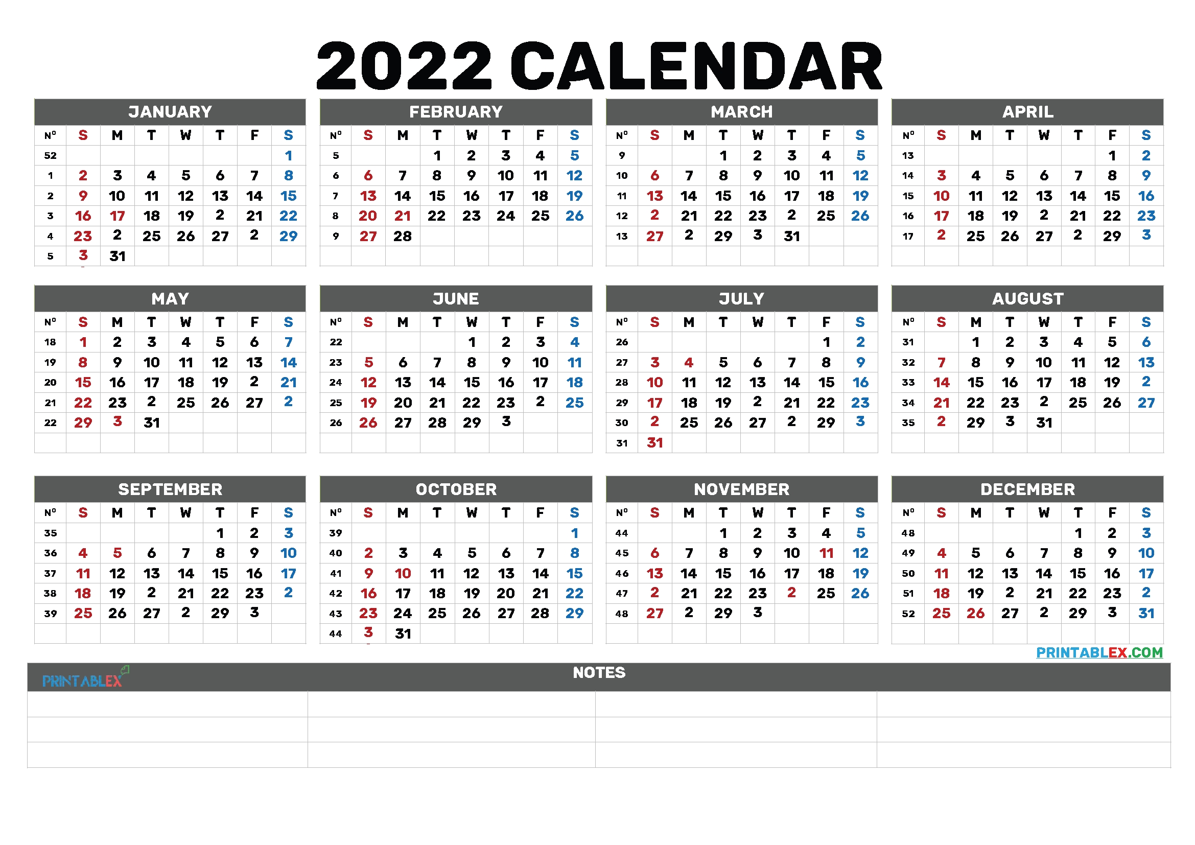 Bold – Free Printable 2020