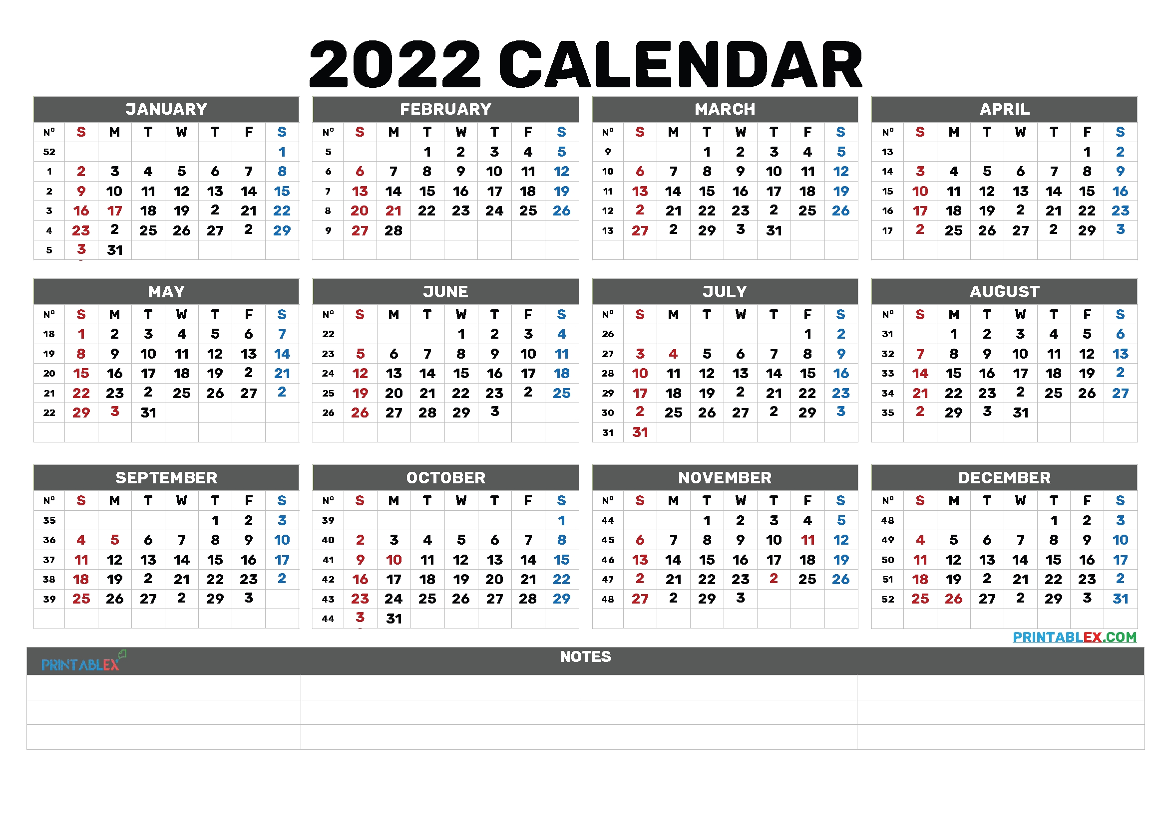 Printable Blank Calendar Templates Printable Calendar Large Boxes 
