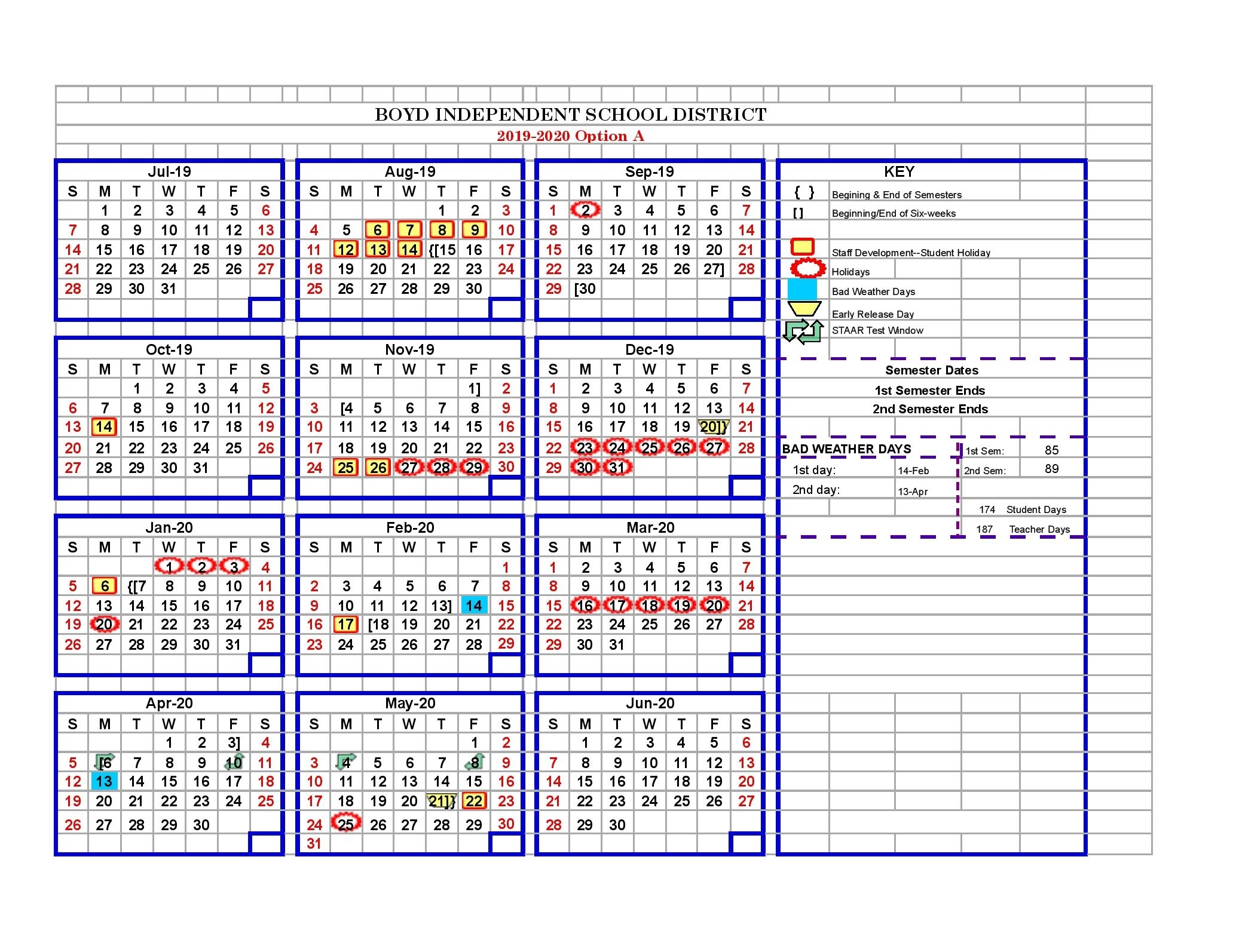 Boyd Isd School Calendar 2019-2020 Survey