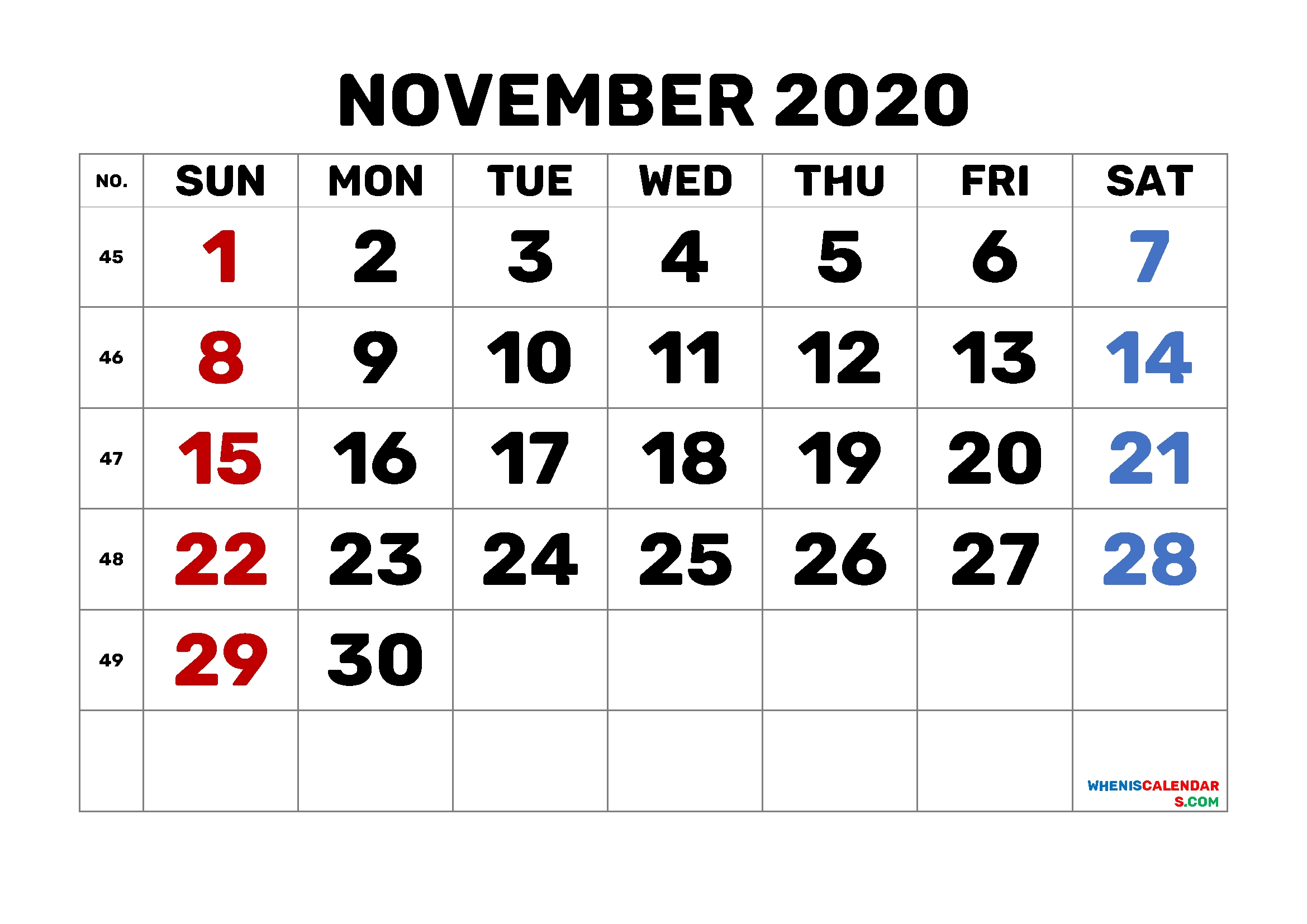 Calendar October 2020 Printable Free 6 Templates – Free 2020