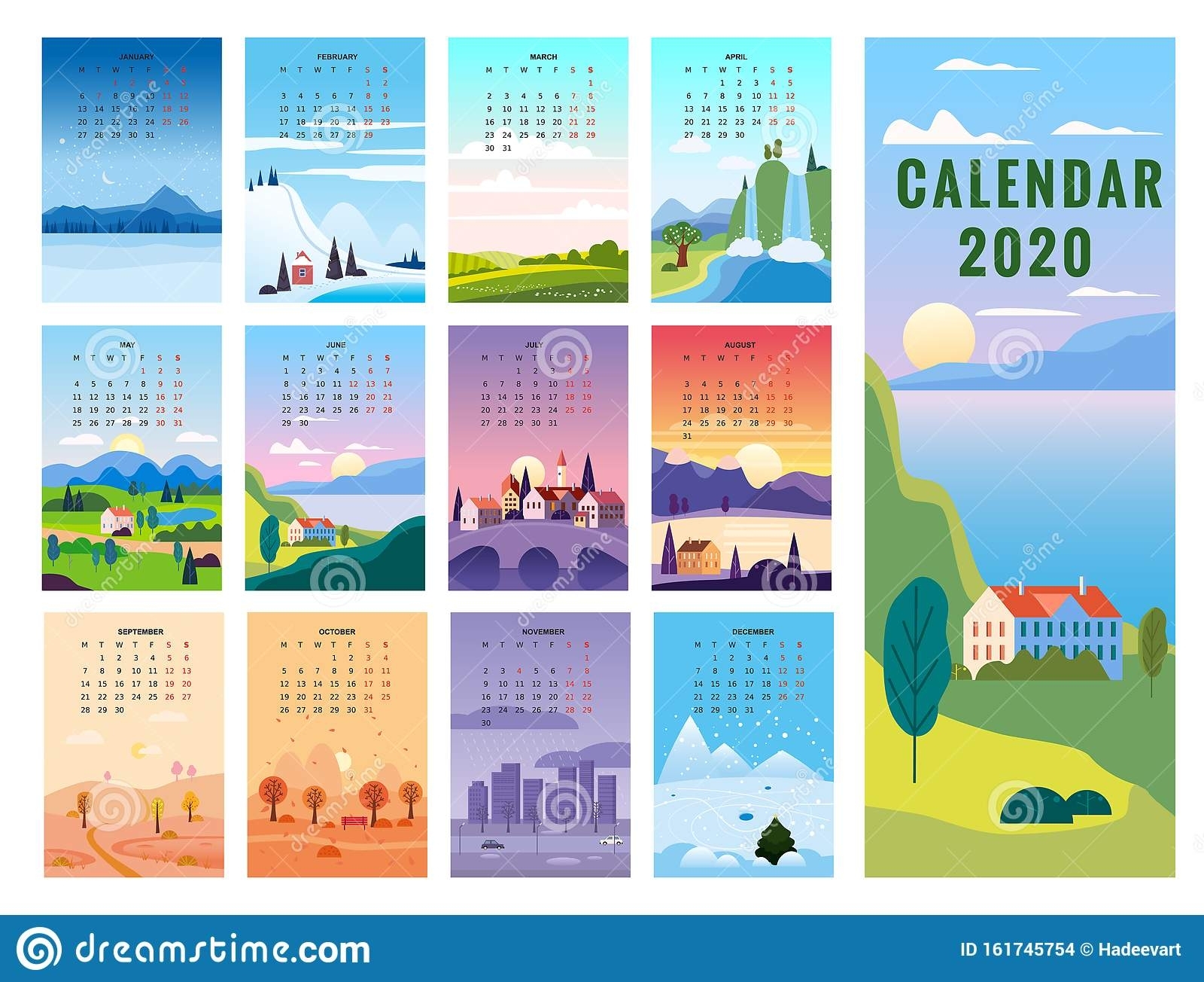 Calendar Seasons Stock Illustrations – 4,773 Calendar