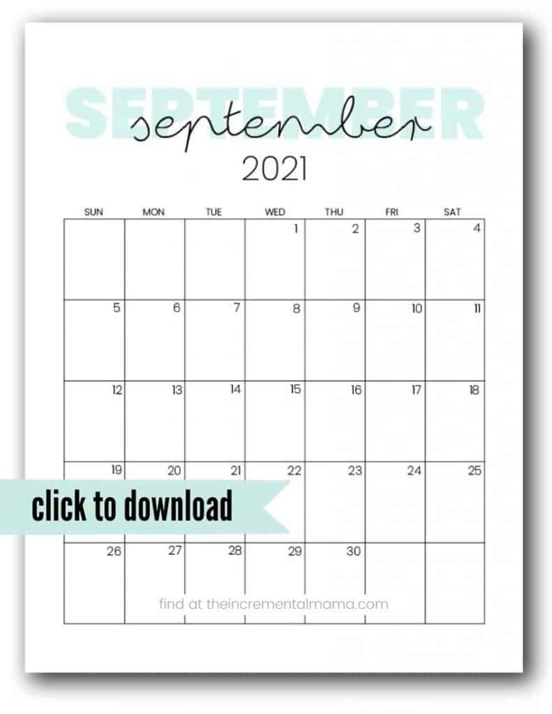 Cute 2021 Printable Calendar (12 Free Printables)