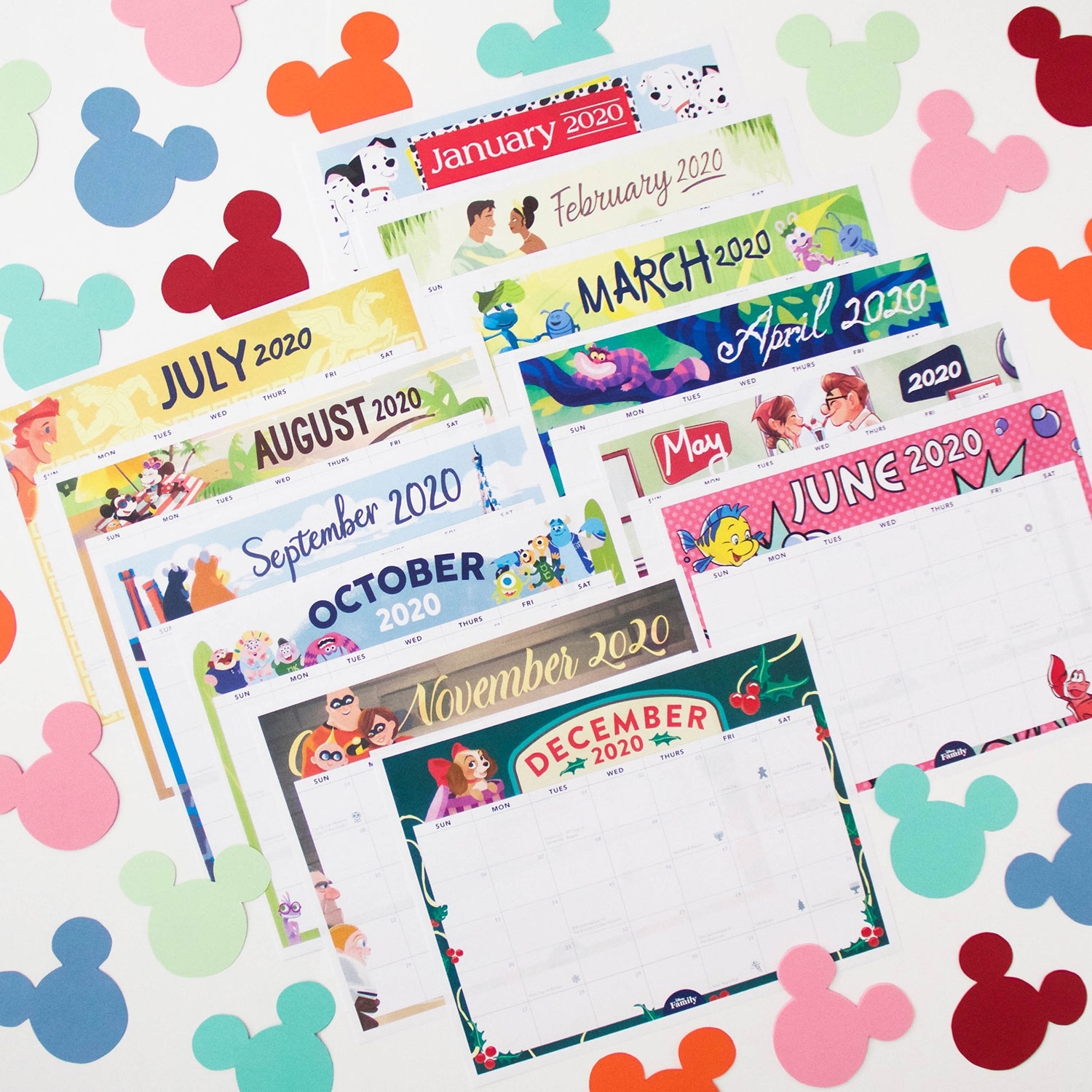 Disney Family Printable 2020 Calendar | Disney Family