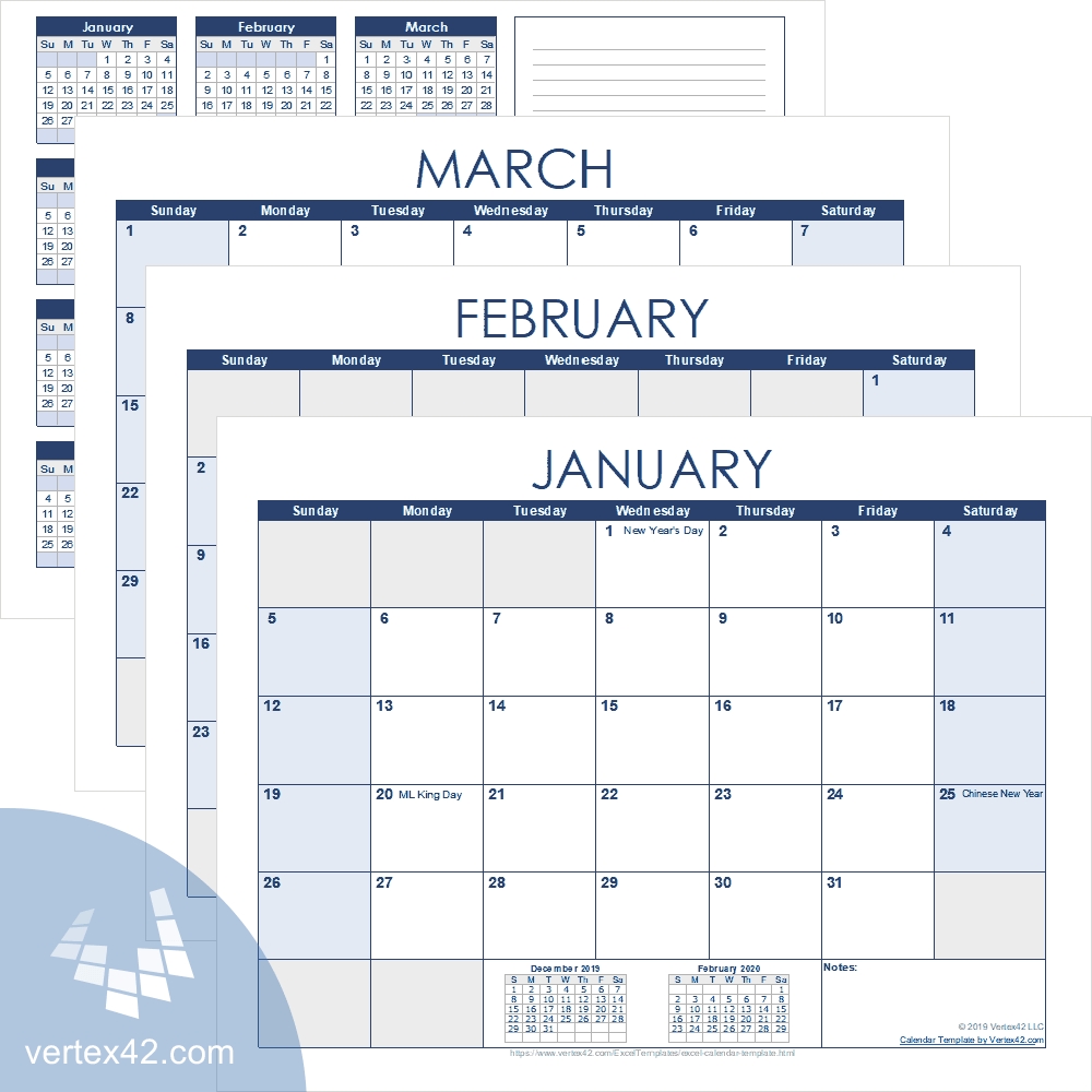 Free Vertex42 November 2021 Calendar Month Calendar Printable
