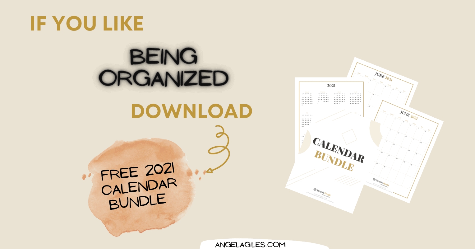 Free 2021 Calendar Printable Bundle: Monthly And Year At A