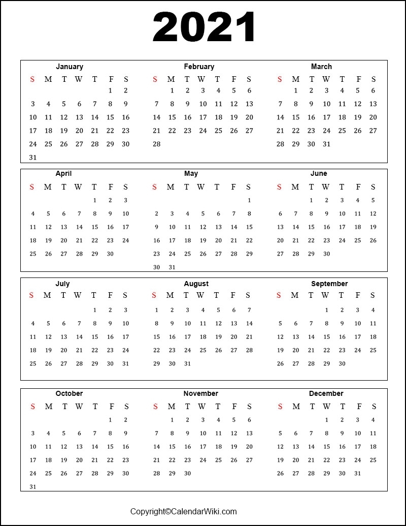 Calendar Of Weekends Only 2021 | Month Calendar Printable