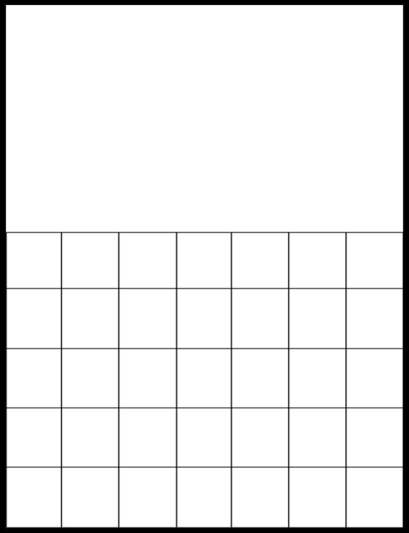 Free Printable Large Grid Calendar In 2020 | Printable Blank