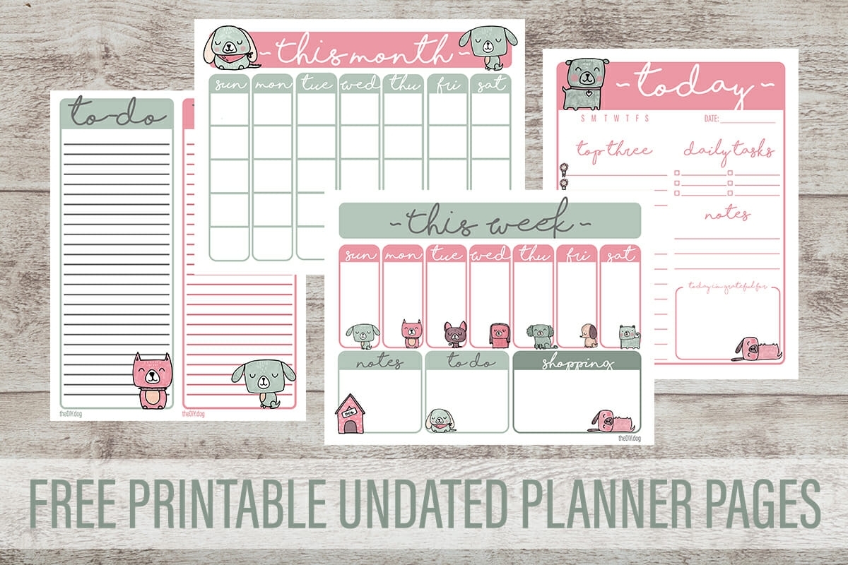 Free Printable Planner Pages For Dog Lovers - Kol&#039;S Notes