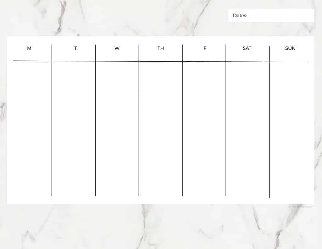 Free Printable Weekly Calendars — Get Your Week Organized!