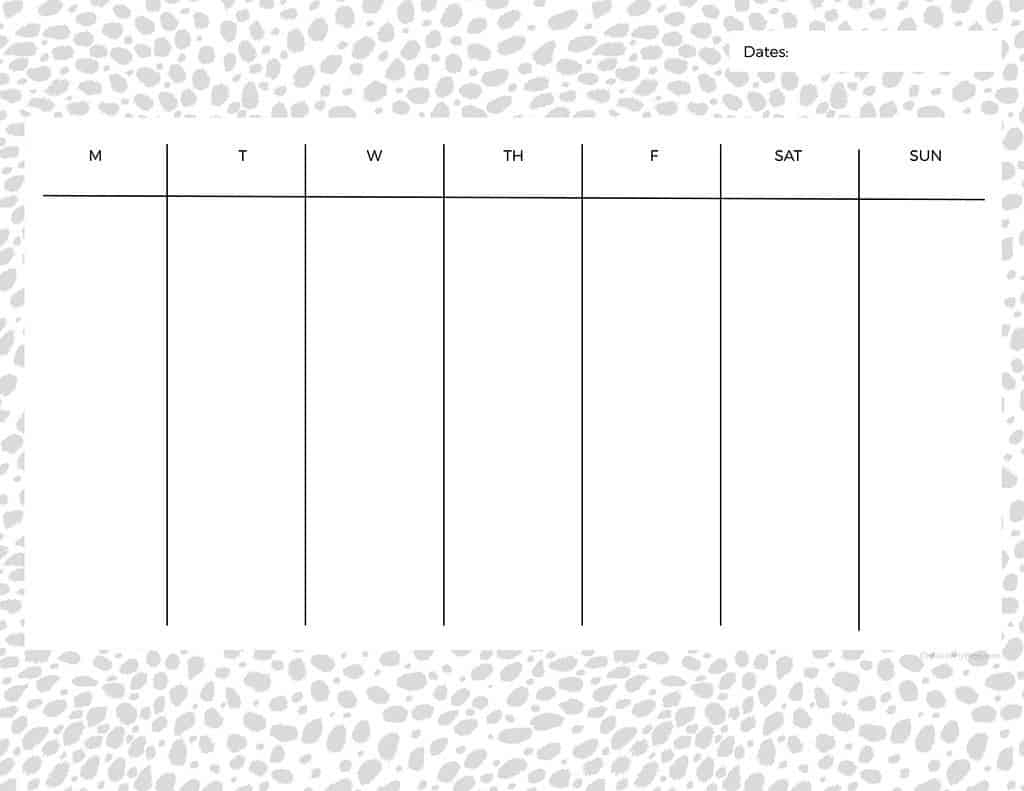 Free Printable Weekly Calendars — Get Your Week Organized!