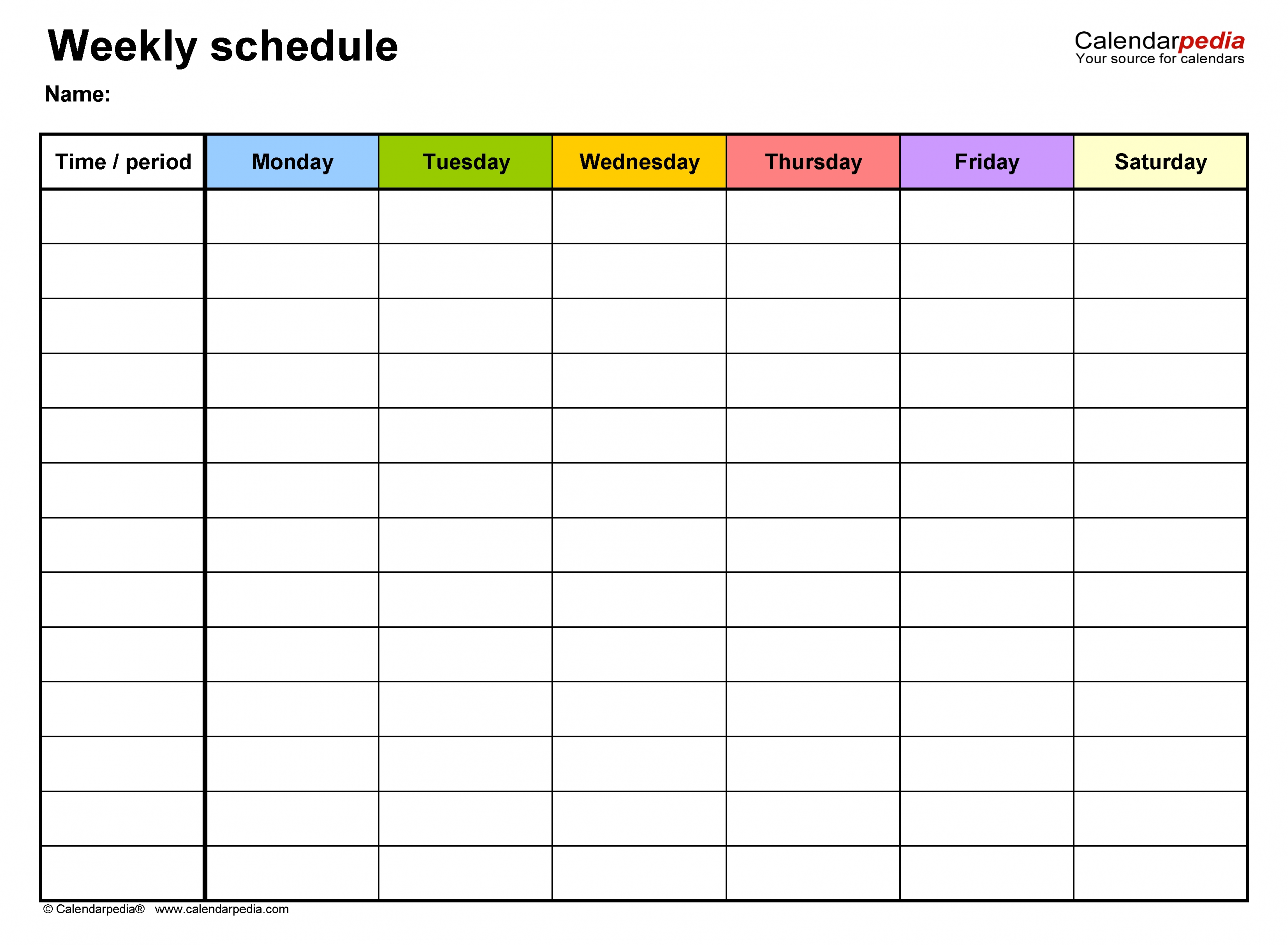 free 6 week work schedule template