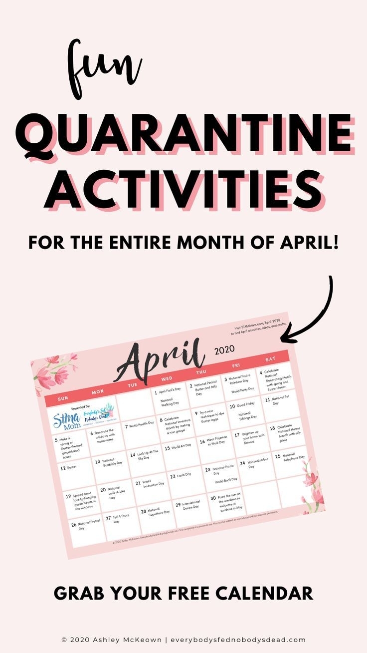 Fun Family Activities For April 2020 In 2020 | Fun Family