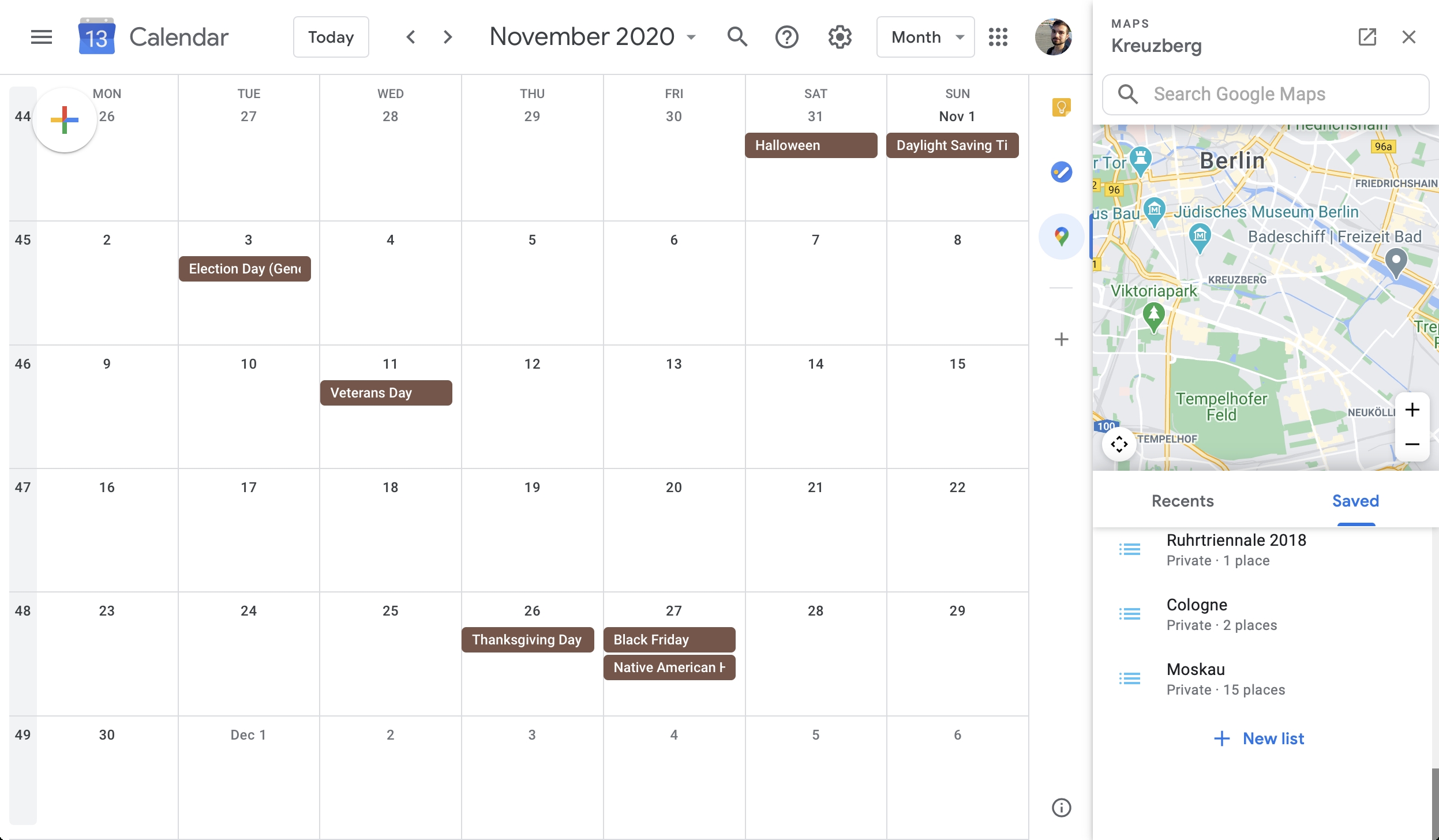 Google Calendar Adds Miniature Version Of Maps To Its