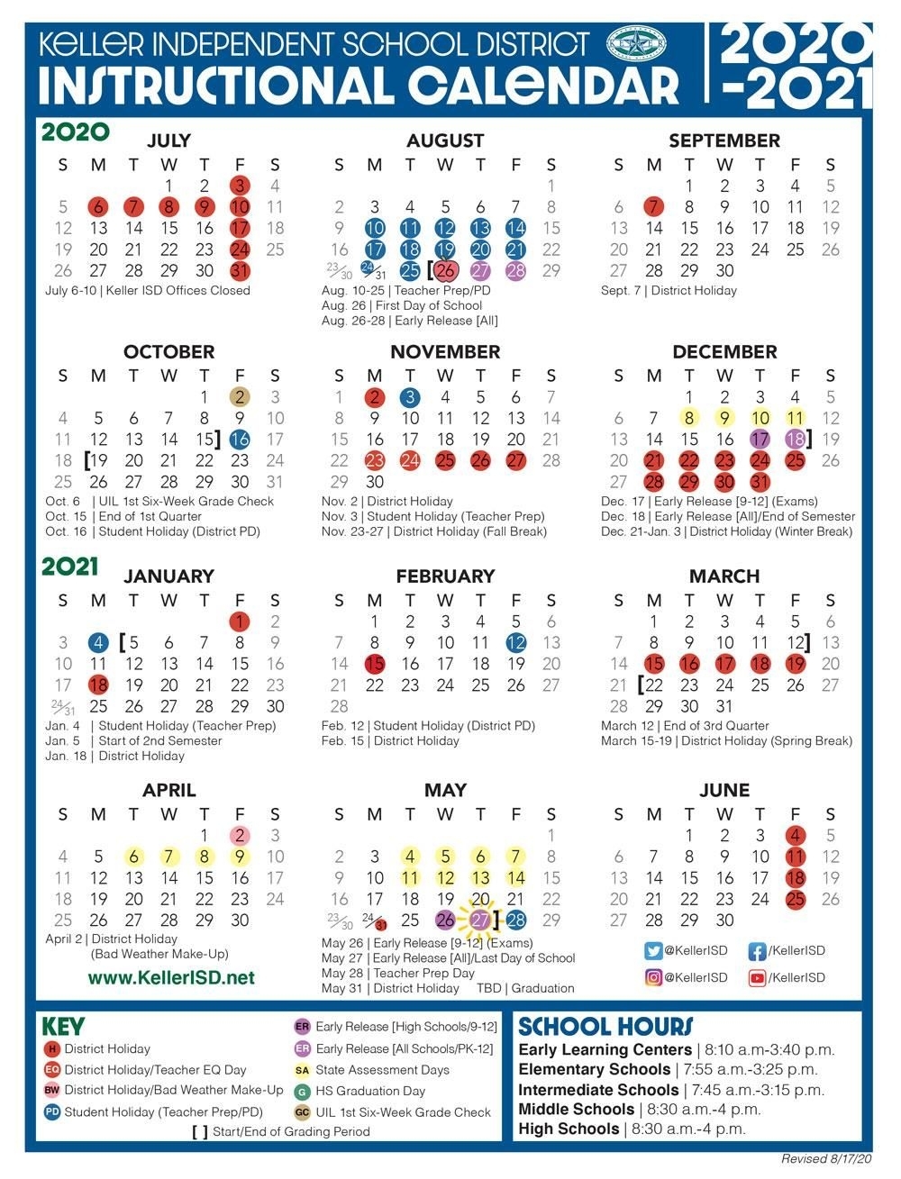 Instructional Calendar