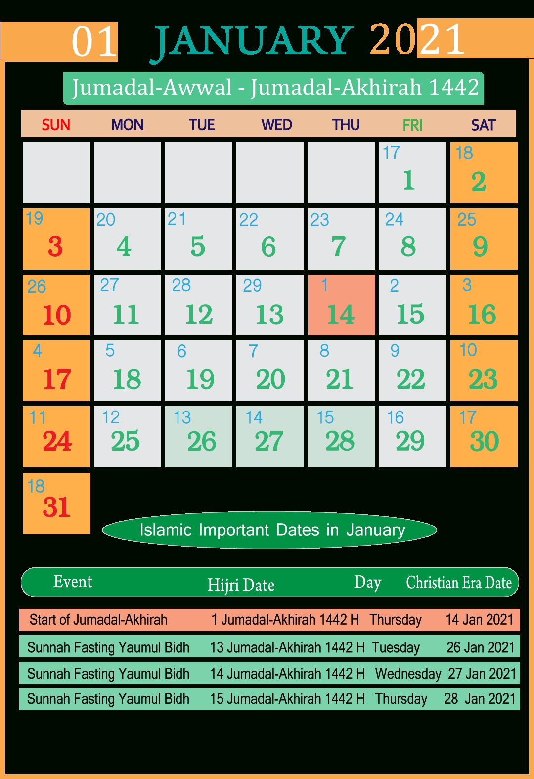 Islamic calendar 2021 usa corkiza