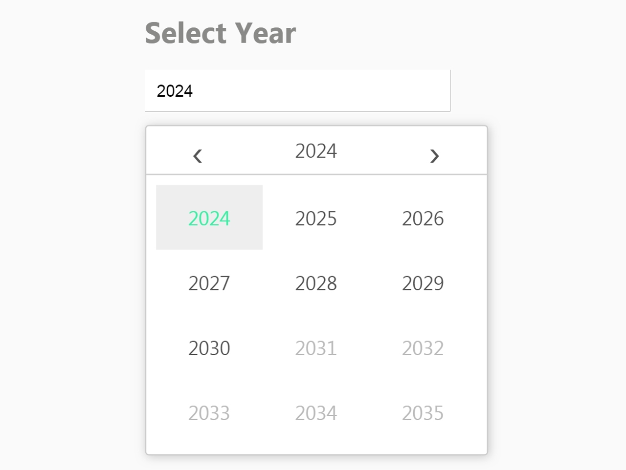 Jquery Datepicker To Pick Year Only - Yearpicker.js — Codehim