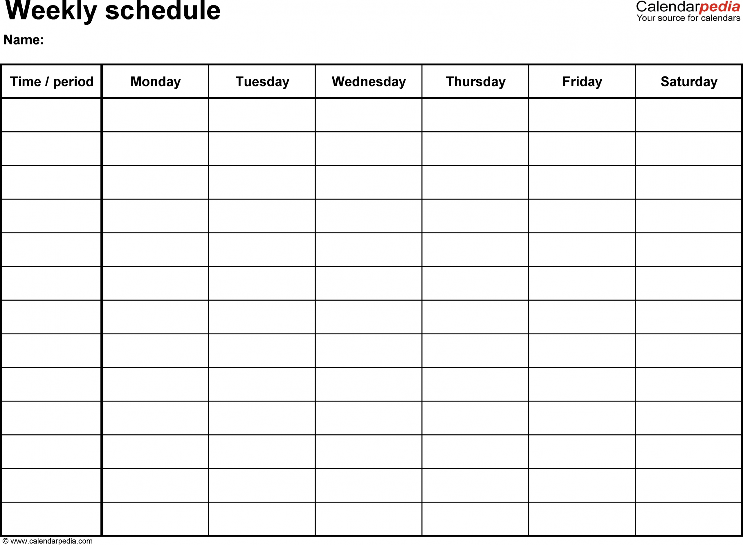 Kid Days Of The Week Calendar Template - Calendar