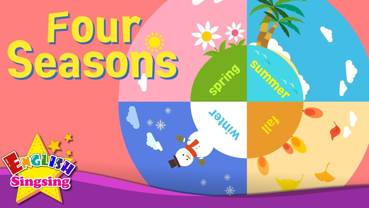Kids Vocabulary - Four Seasons - 4 Seasons In A Year - English Educational  Video For Kids