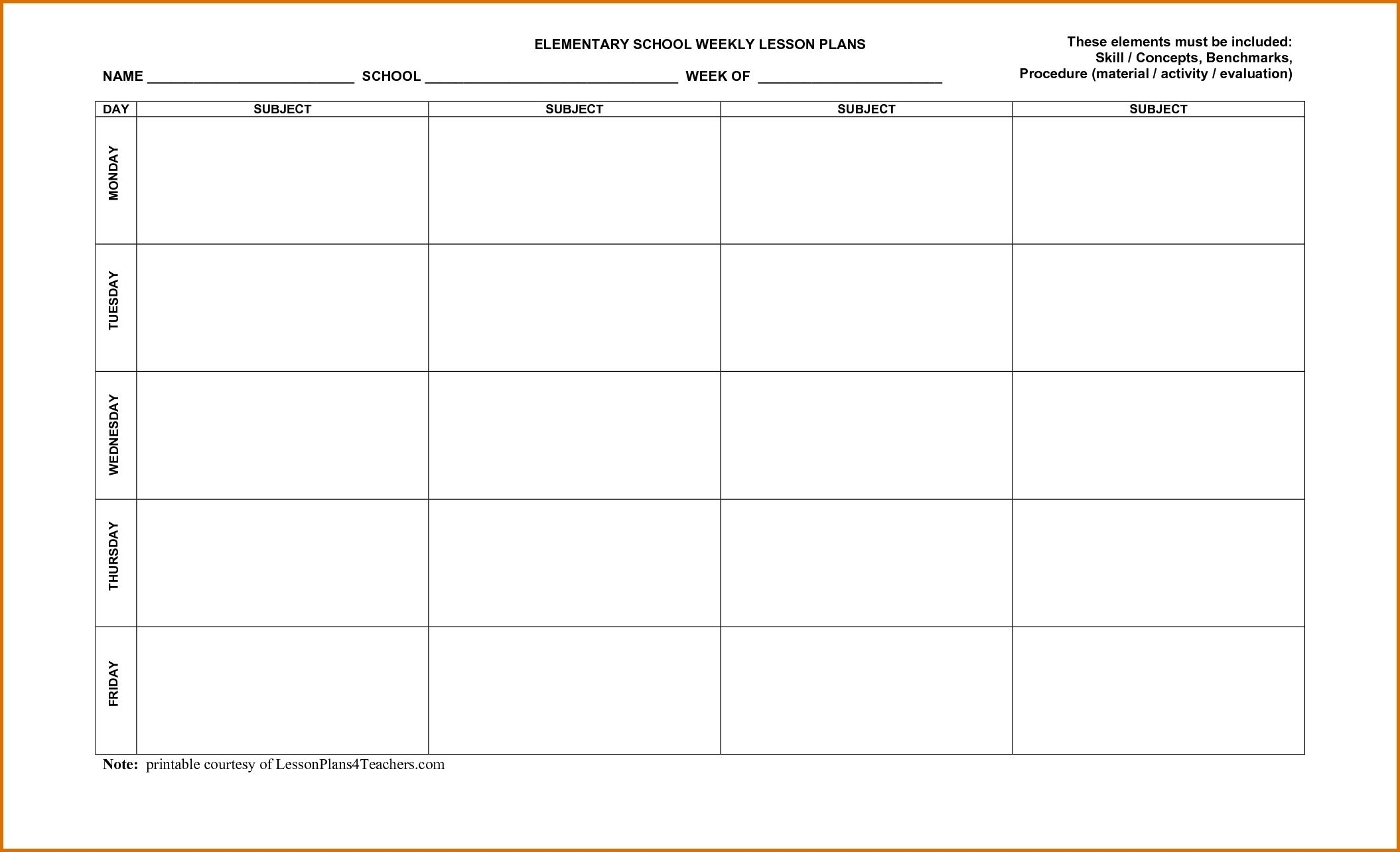 Lesson Plan Calendar October Blank | Blank Calendar Template
