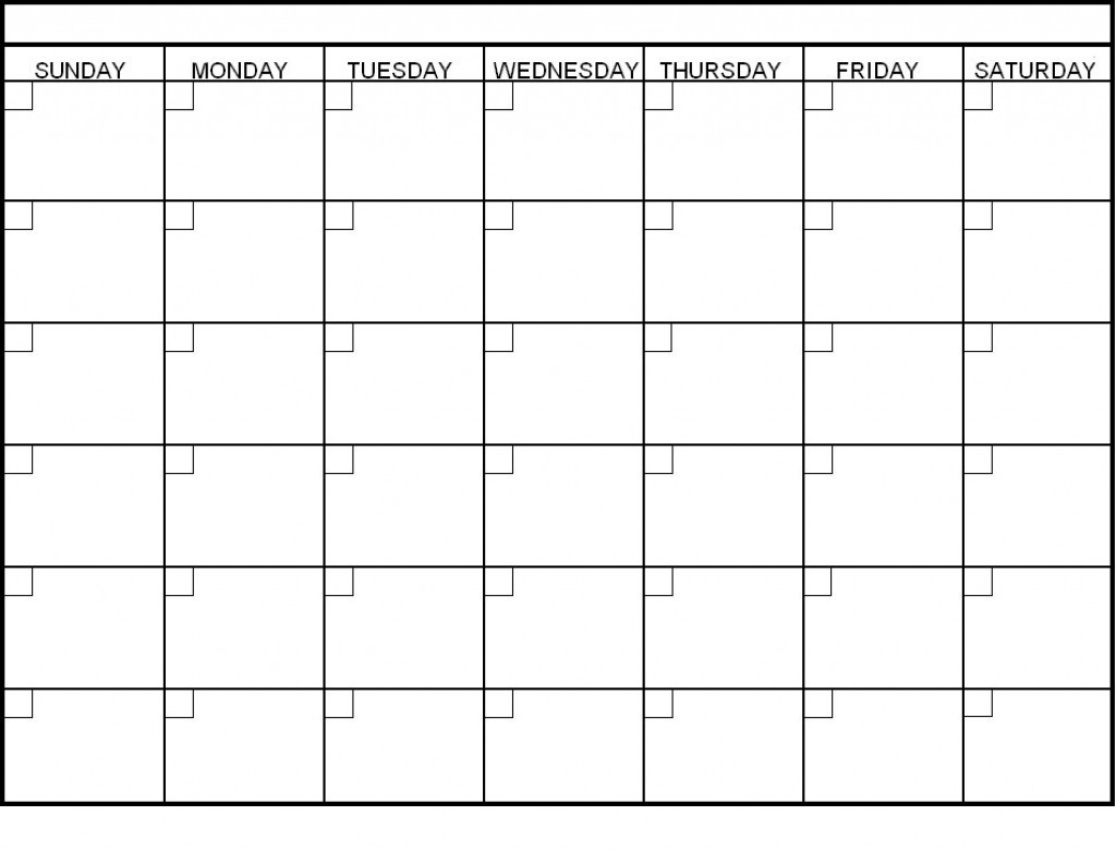 Free 6 Week Calendar Month Calendar Printable