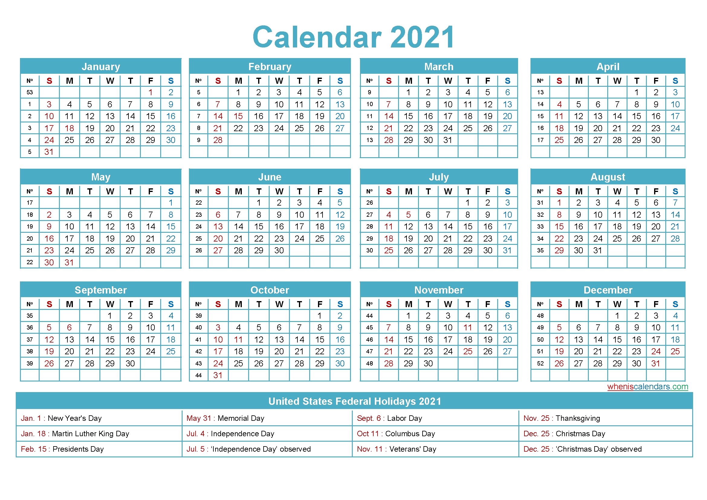 Mini Desk Calendar 2021 Free Printable – Free 2020 And 2021