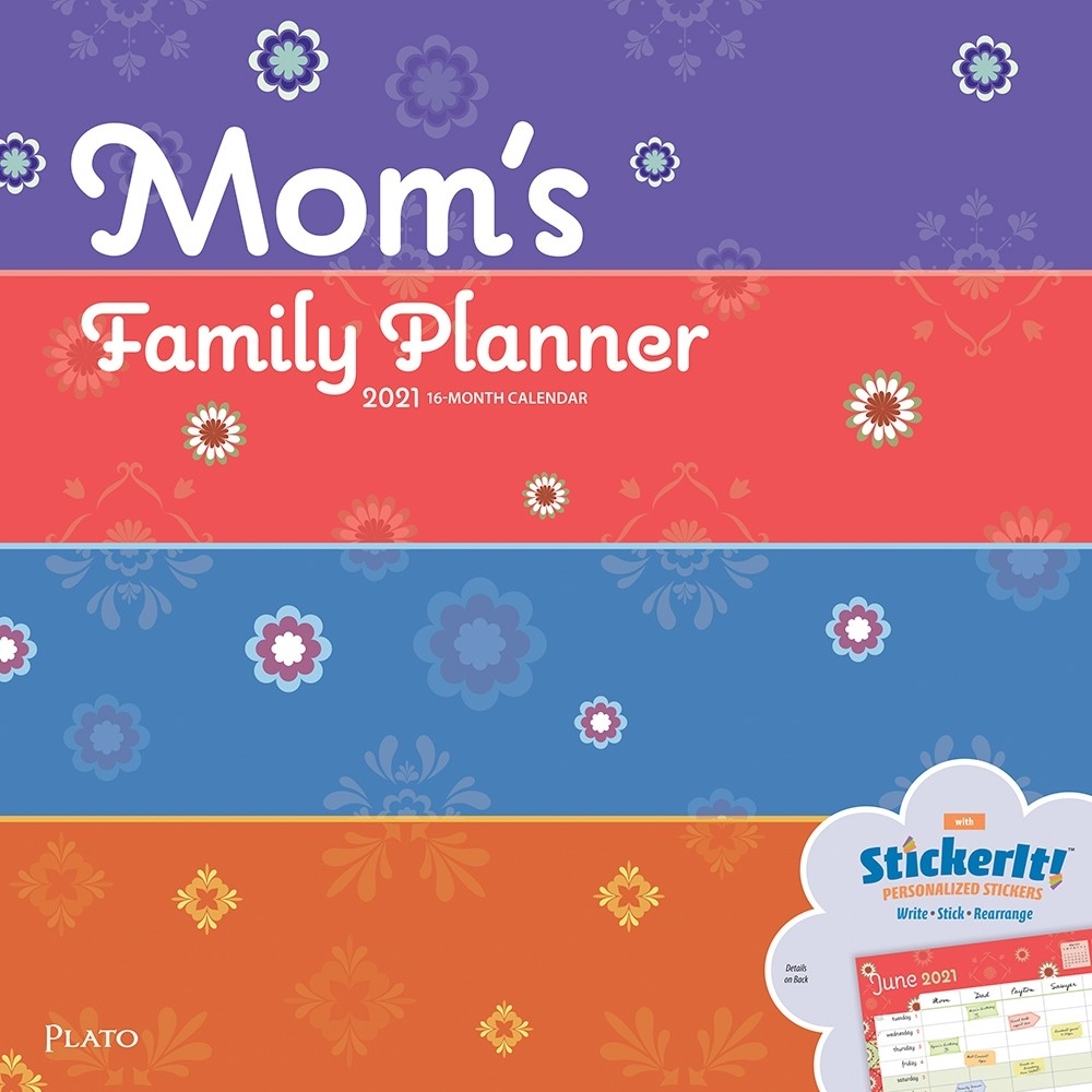 Mom&#039;S Family Planner 2021 12 X 12 Inch Monthly Square Wall