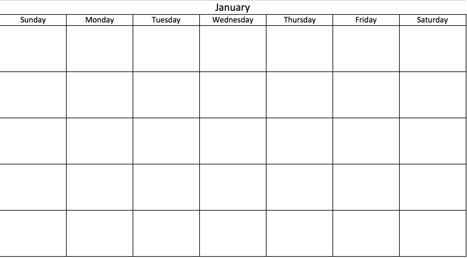 Sign Up Sheet Calendar Template Month Calendar Printable