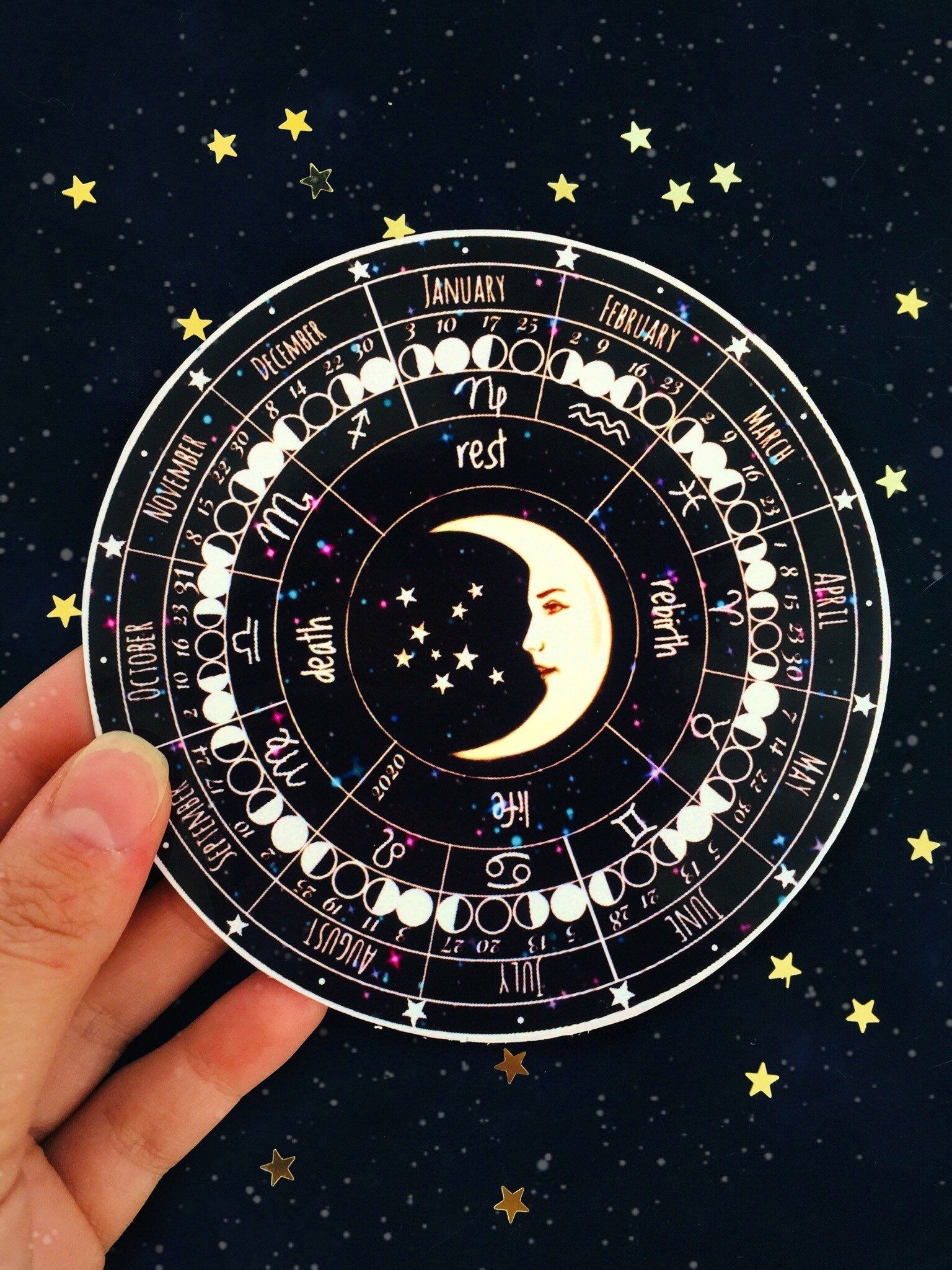 Zodiac Moon Calendar 2021 Month Calendar Printable