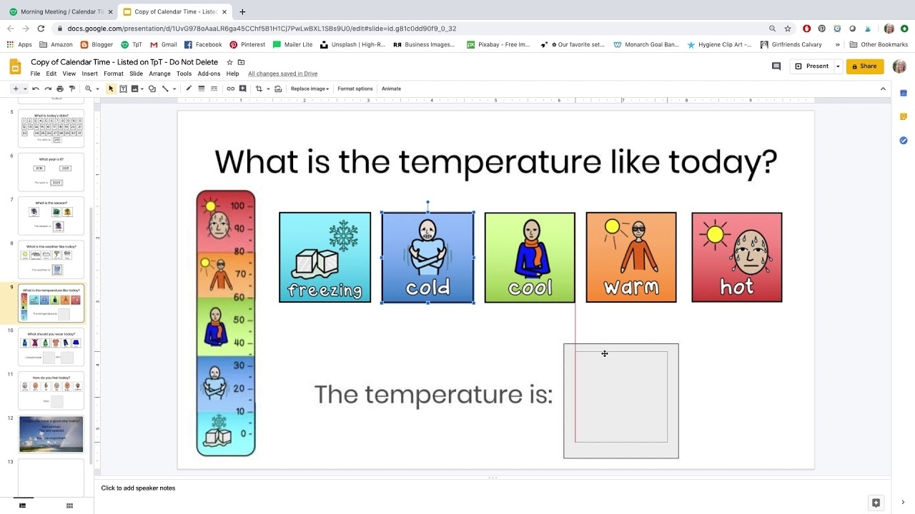 Morning Meeting / Calendar Time For Special Education On Google Slides™