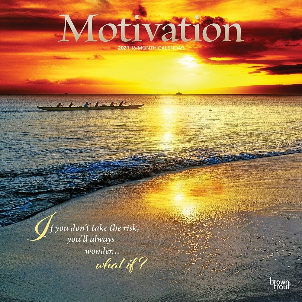 Motivation 2021 12 X 12 Inch Monthly Square Wall Calendar