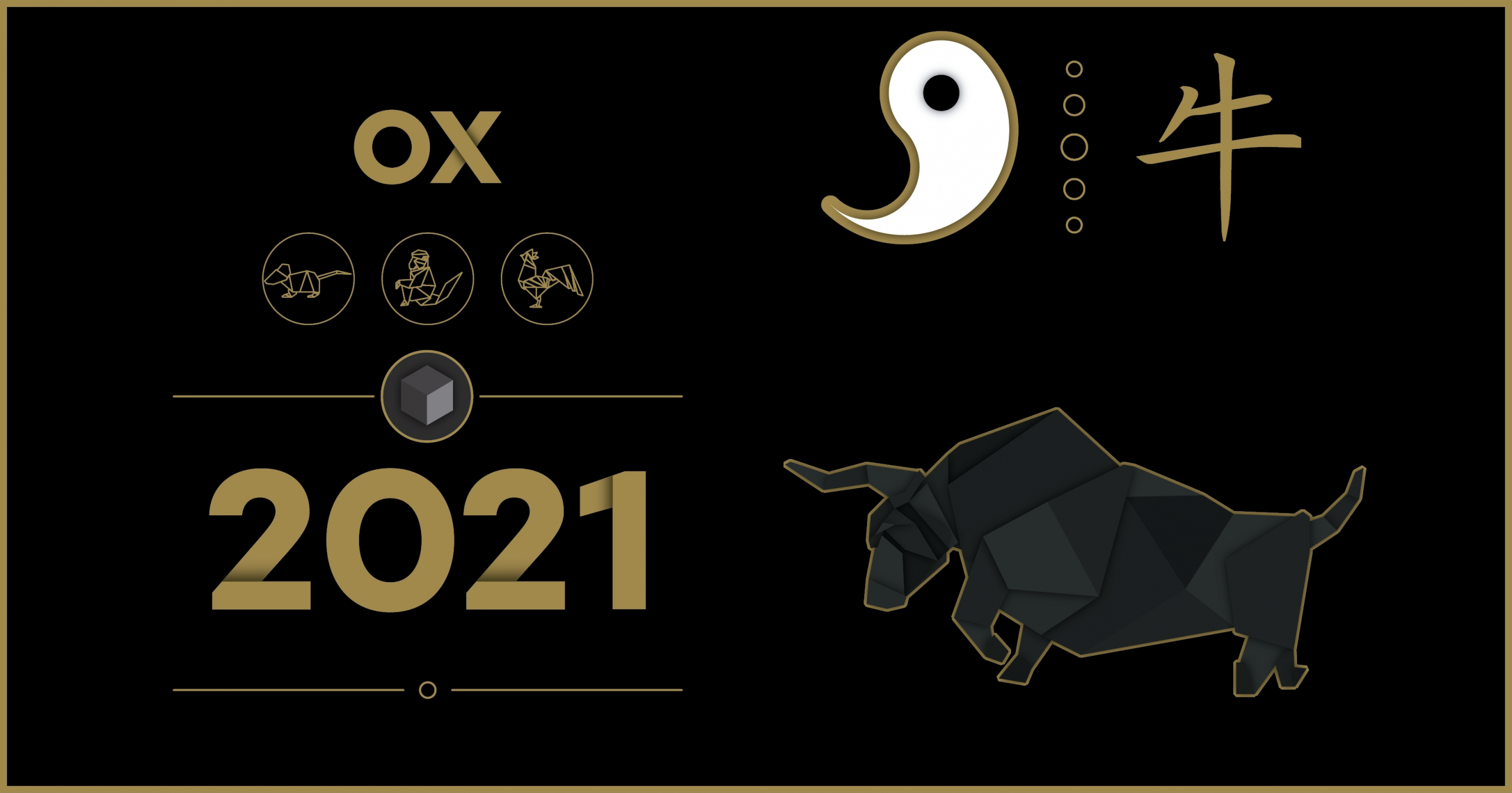 Ox Year Chinese Origami Zodiac 2021 | Zodiac, Origami, Poster