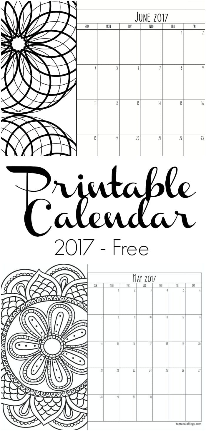 Printable Calendar Pages · The Typical Mom